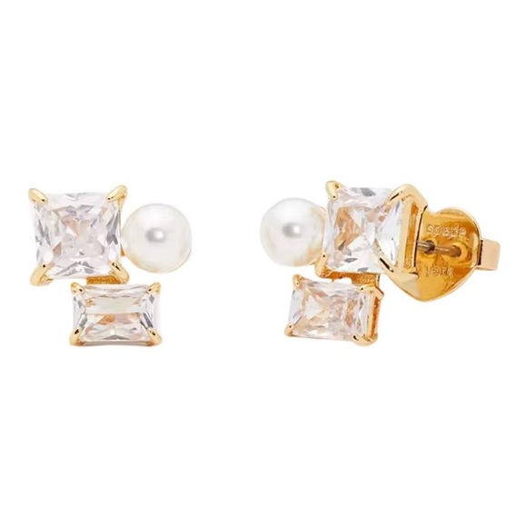 KATE SPADE • Victoria Pearl Cluster Earrings - Picture 1 of 3